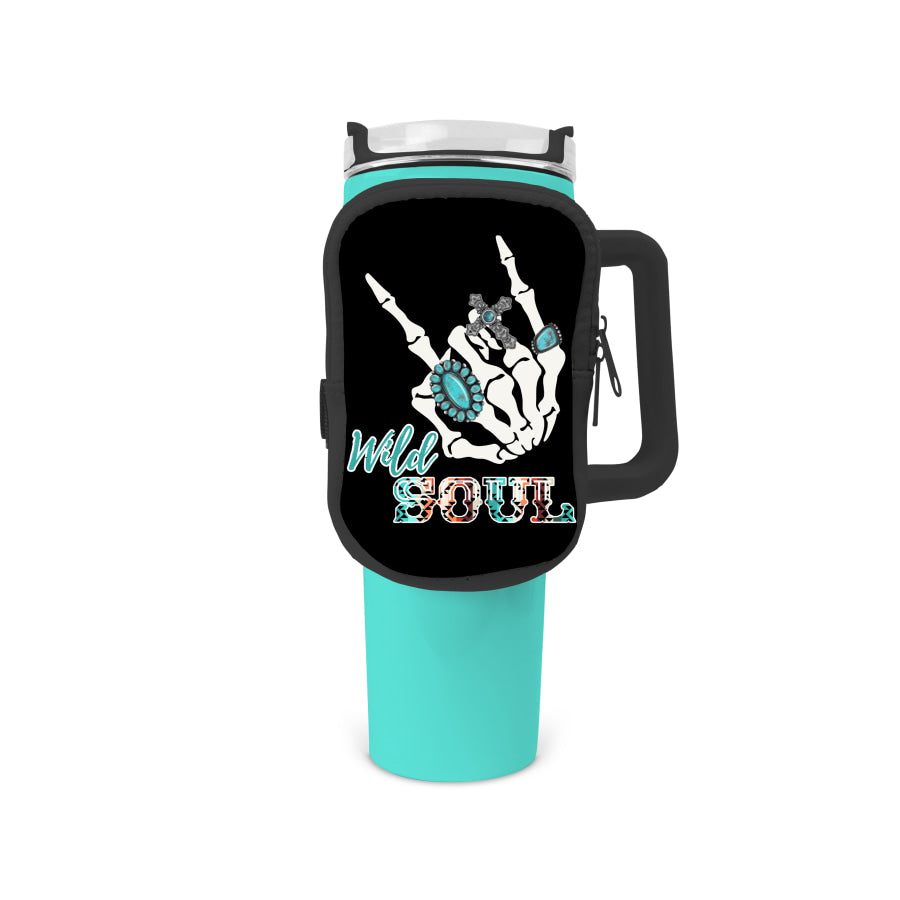 Wild Soul Zippered Pouch/Bag For 40oz Tumbler Tumbler