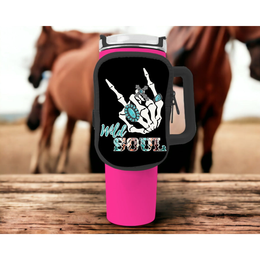 Wild Soul Zippered Pouch/Bag For 40oz Tumbler Tumbler