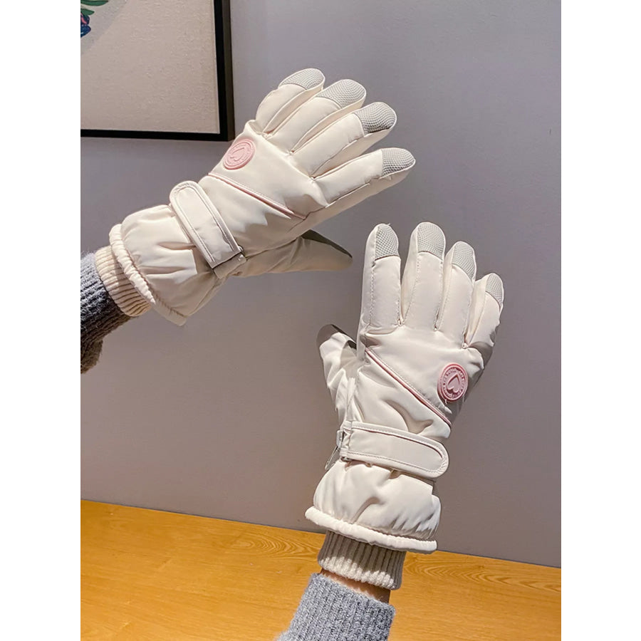 Winter Touchscreen Gloves Cream / One Size Apparel and Accessories