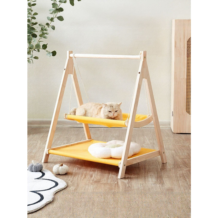 Wooden Triangle Cat Hammock Apparel and Accessories