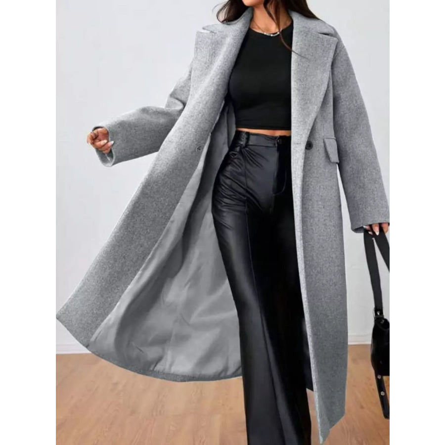 Wool-Blend Longline Overcoat Apparel and Accessories