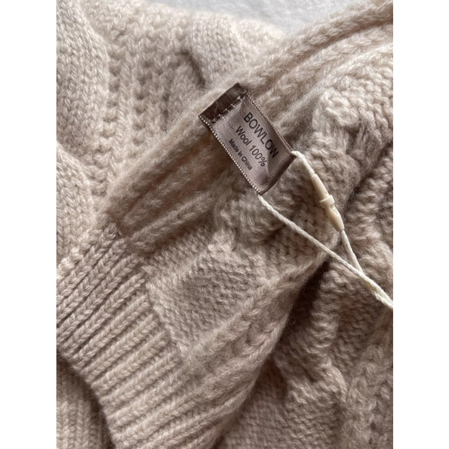 Wool Cable Knit Winter Scarf Apparel and Accessories