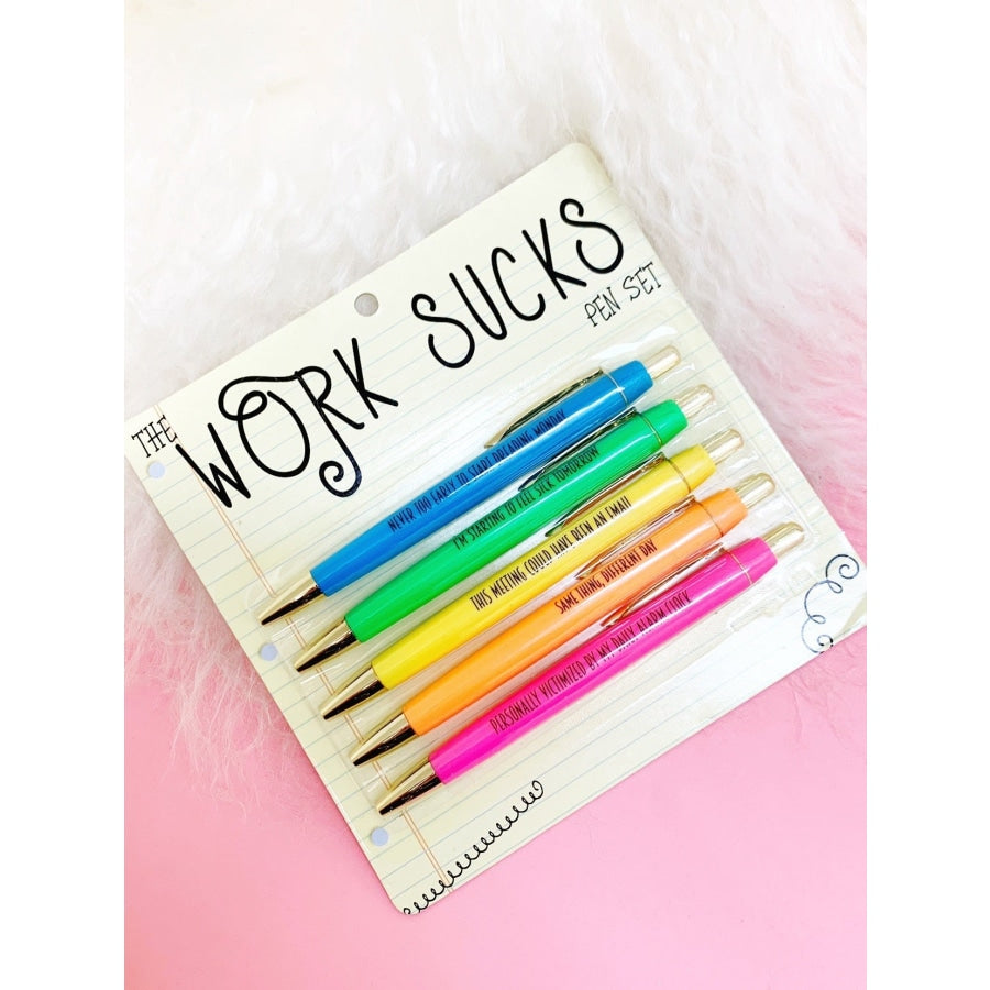 Work Sucks Pen Set Pen