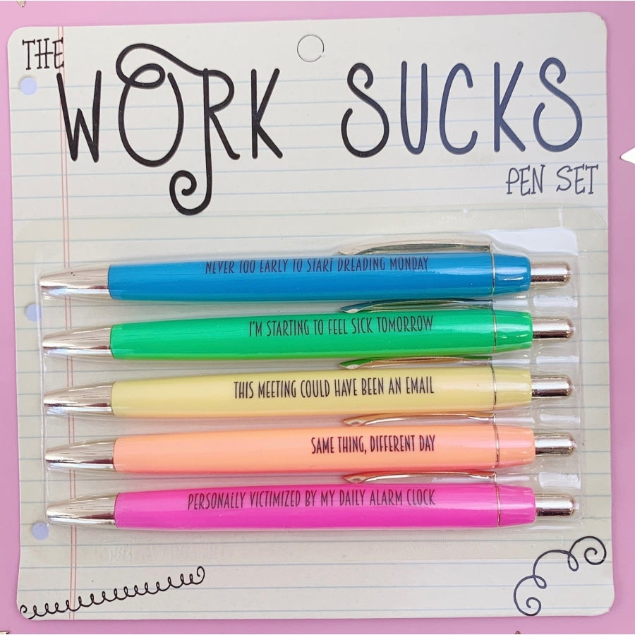 Work Sucks Pen Set Pen