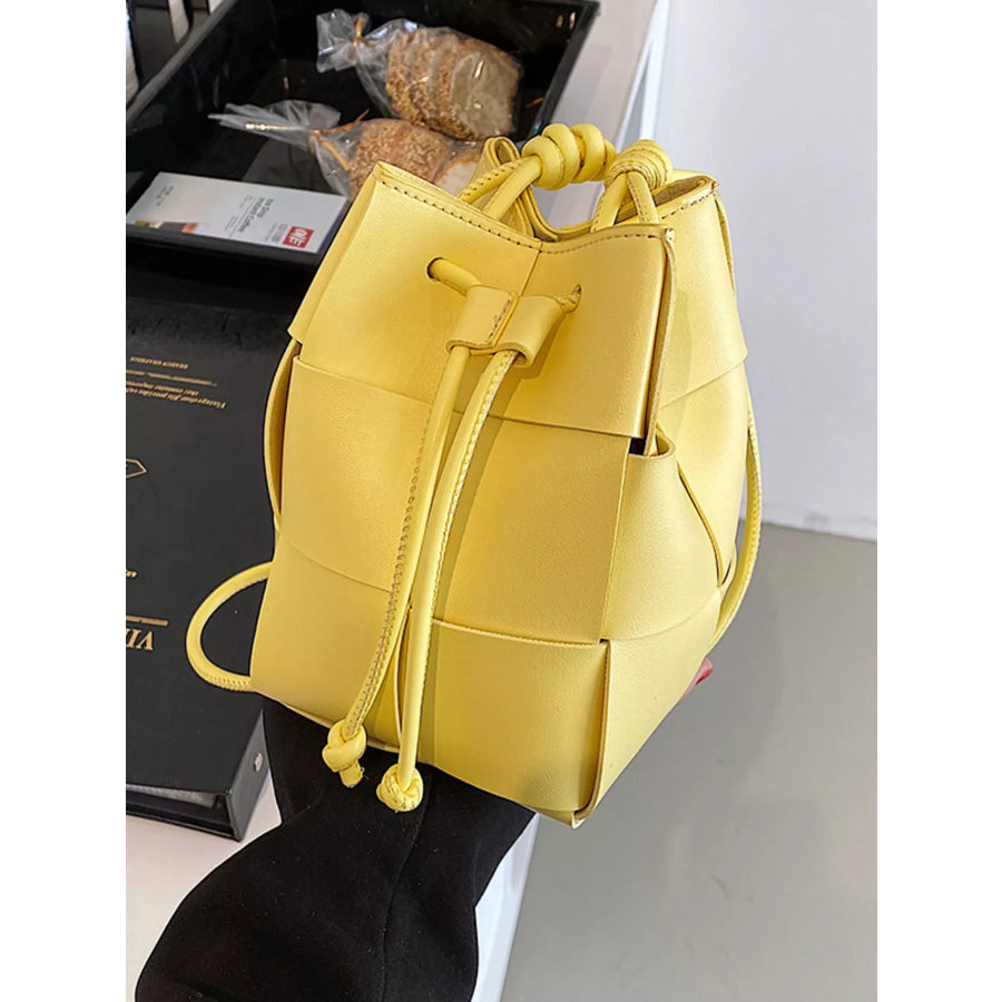 Woven Bucket Crossbody Bag Apparel and Accessories