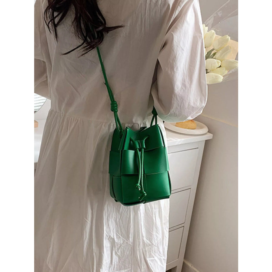 Woven Bucket Crossbody Bag Apparel and Accessories