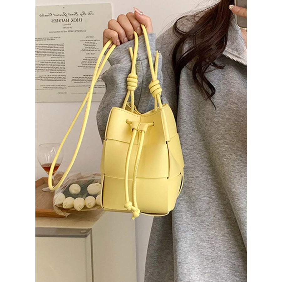 Woven Bucket Crossbody Bag Apparel and Accessories