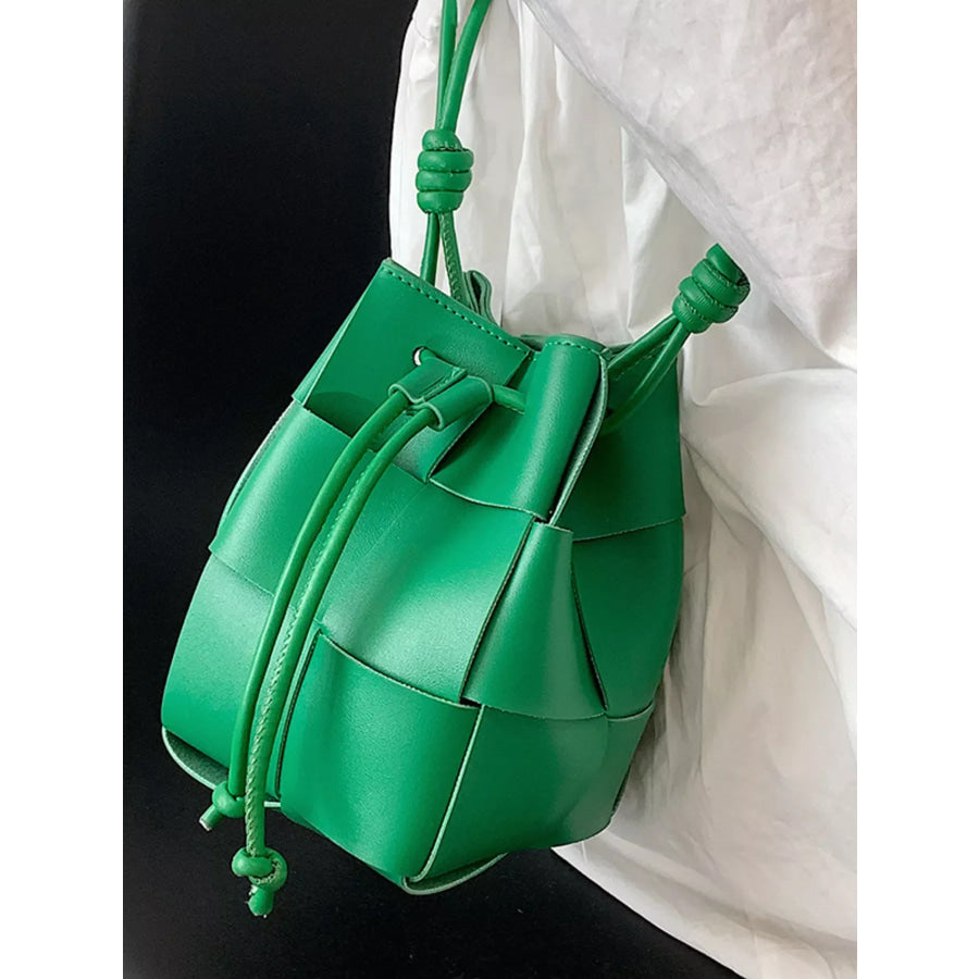 Woven Bucket Crossbody Bag Apparel and Accessories