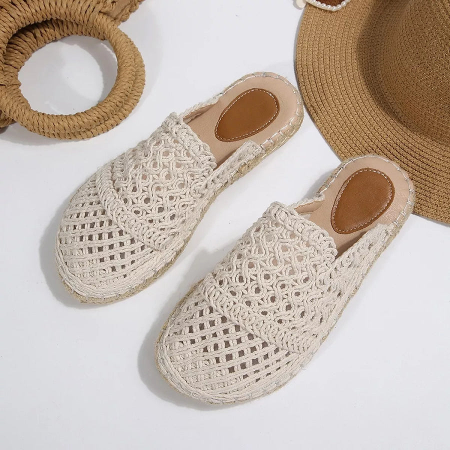 Woven Crochet Espadrille Sandals Apparel and Accessories