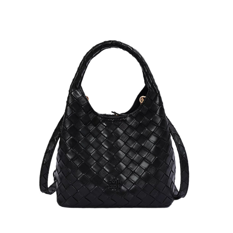Woven Leather Crossbody Bag Apparel and Accessories
