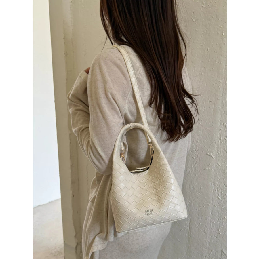 Woven Leather Crossbody Bag Apparel and Accessories