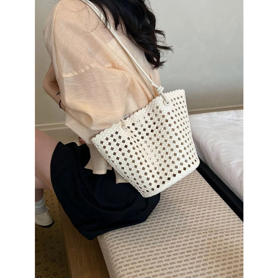 Woven Leather Shoulder Bag Apparel and Accessories