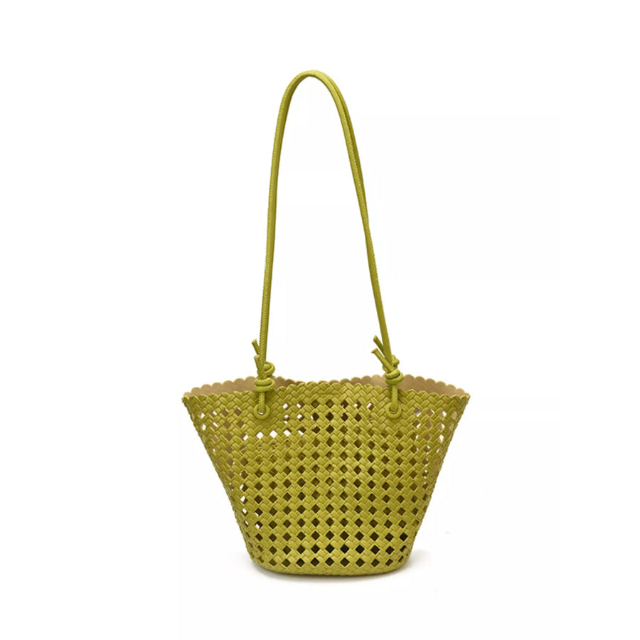 Woven Leather Shoulder Bag Apparel and Accessories