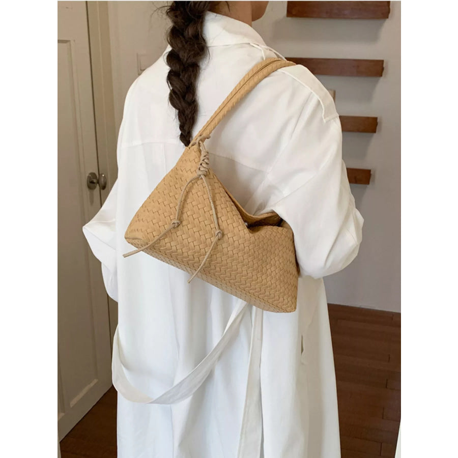 Woven Leather Shoulder Bag Apparel and Accessories
