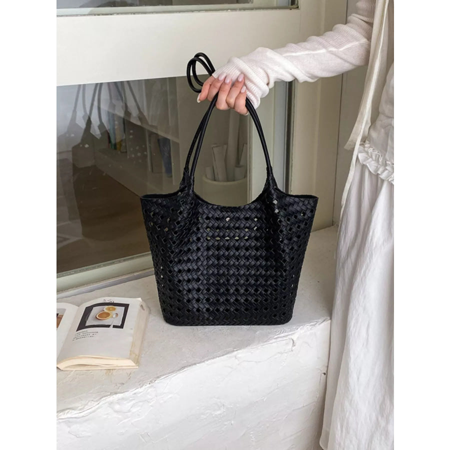 Woven Leather Shoulder Bag Apparel and Accessories