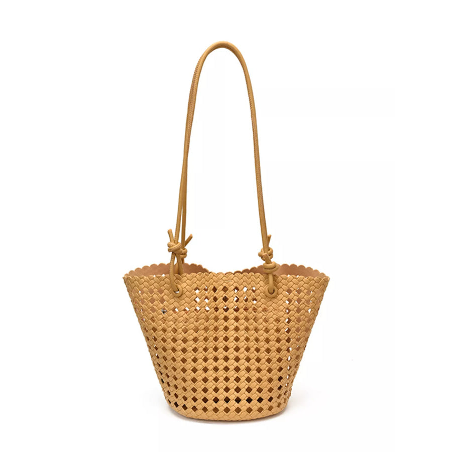 Woven Leather Shoulder Bag Apparel and Accessories