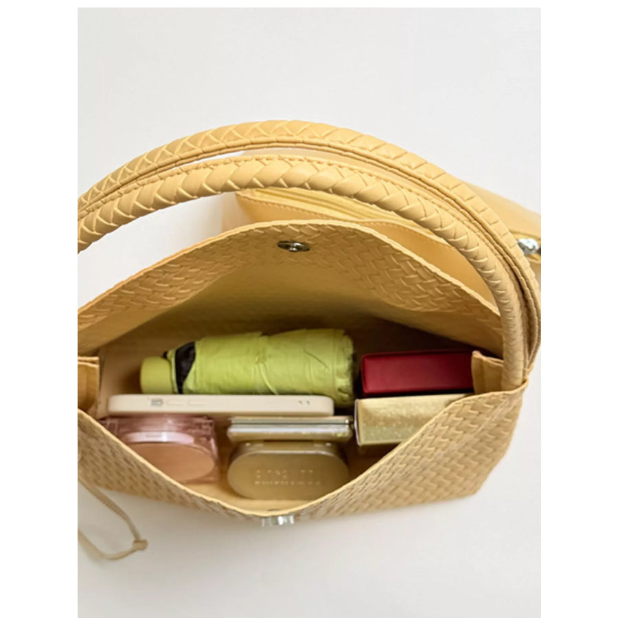 Woven Leather Shoulder Bag Apparel and Accessories