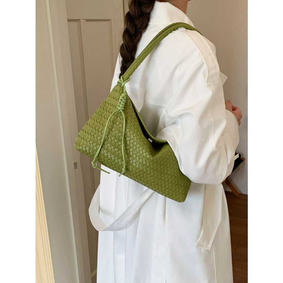 Woven Leather Shoulder Bag Apparel and Accessories