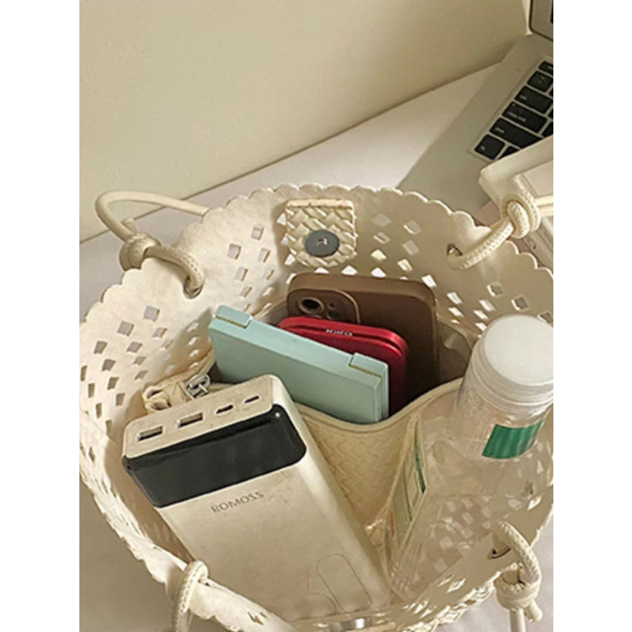 Woven Leather Shoulder Bag Apparel and Accessories