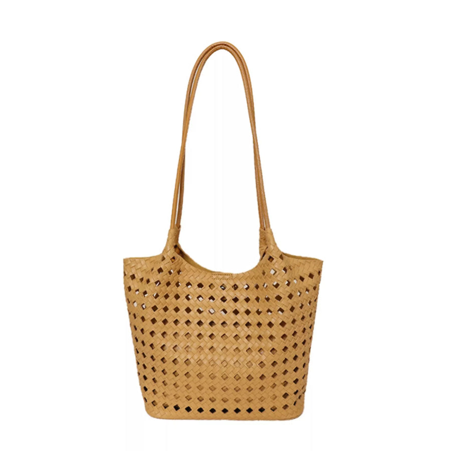 Woven Leather Shoulder Bag Apparel and Accessories