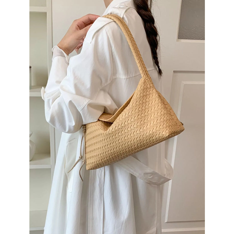 Woven Leather Shoulder Bag Apparel and Accessories