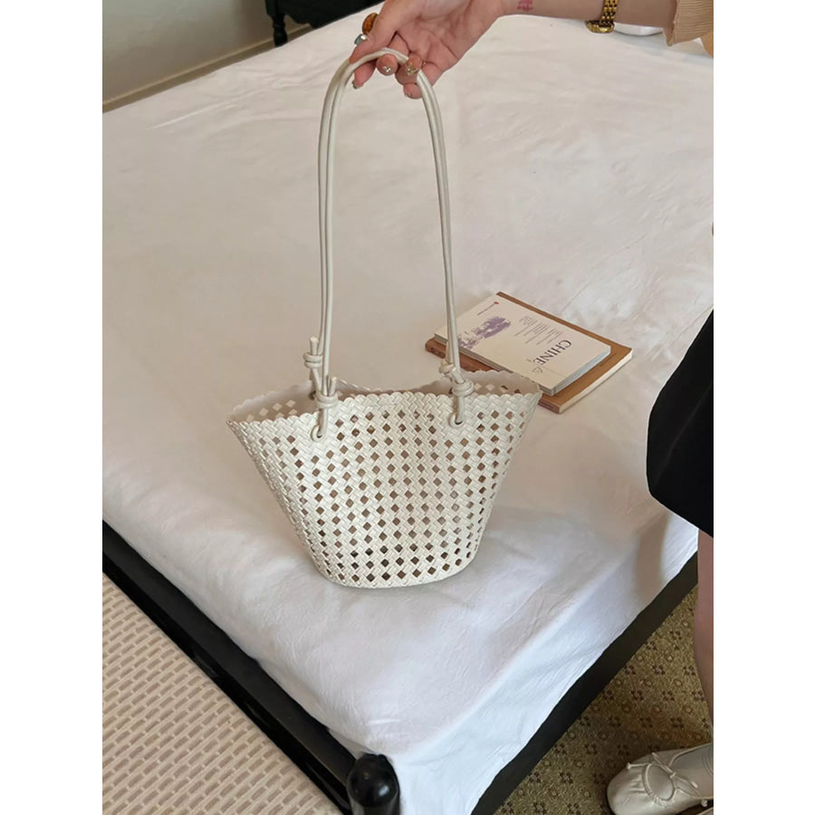 Woven Leather Shoulder Bag Apparel and Accessories