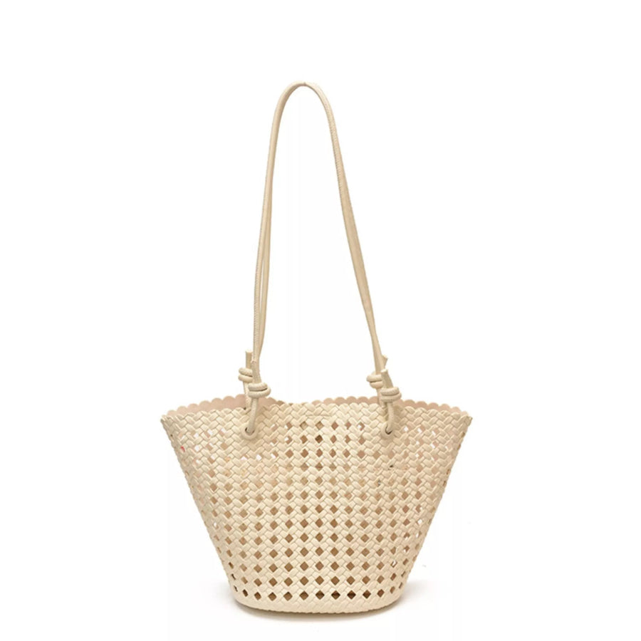 Woven Leather Shoulder Bag Apparel and Accessories