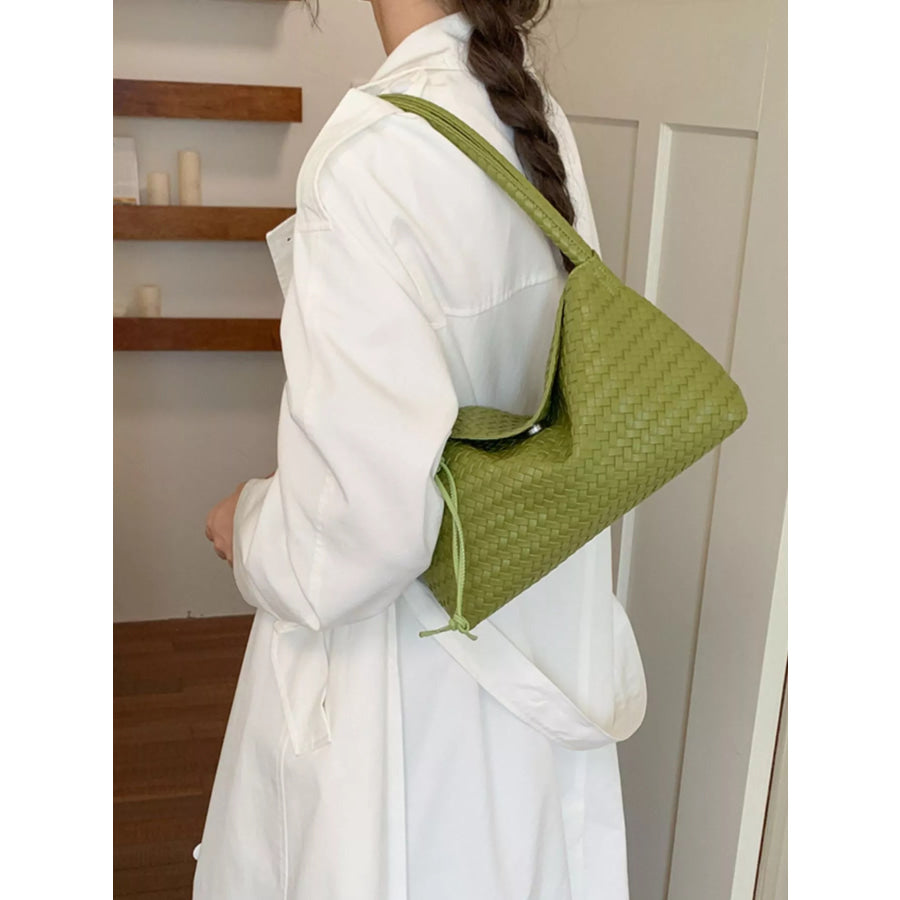 Woven Leather Shoulder Bag Apparel and Accessories