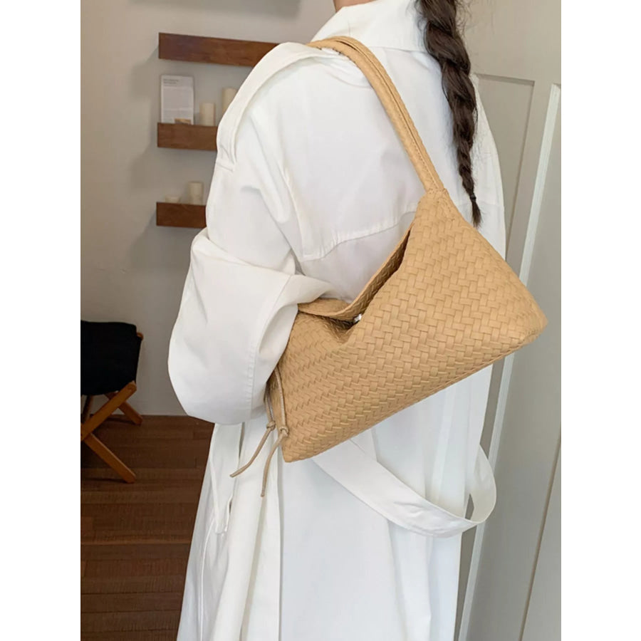 Woven Leather Shoulder Bag Apparel and Accessories
