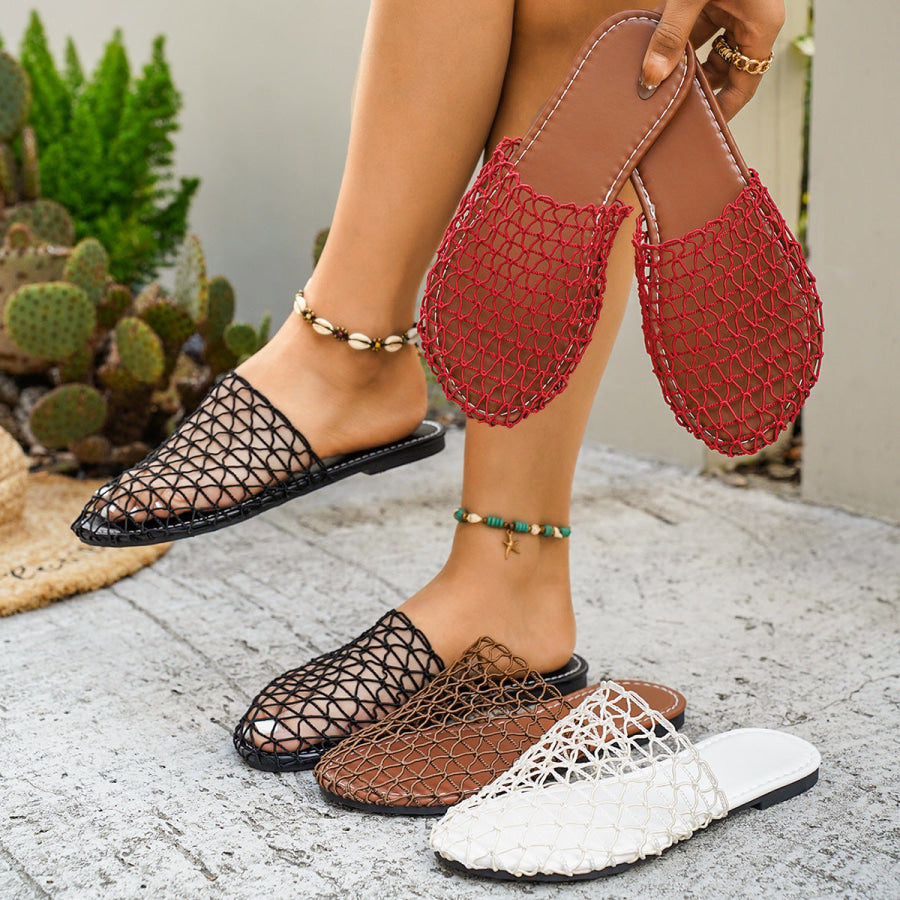 Woven Net Sandals Apparel and Accessories