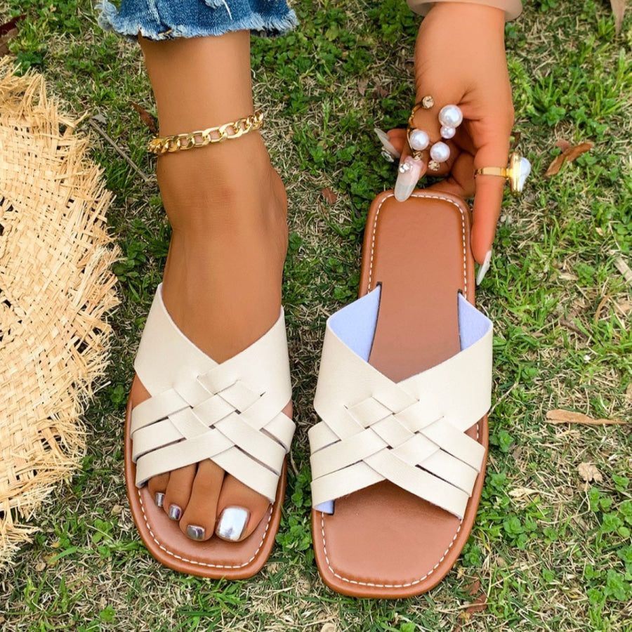 Woven Open Toe Sandals Apparel and Accessories