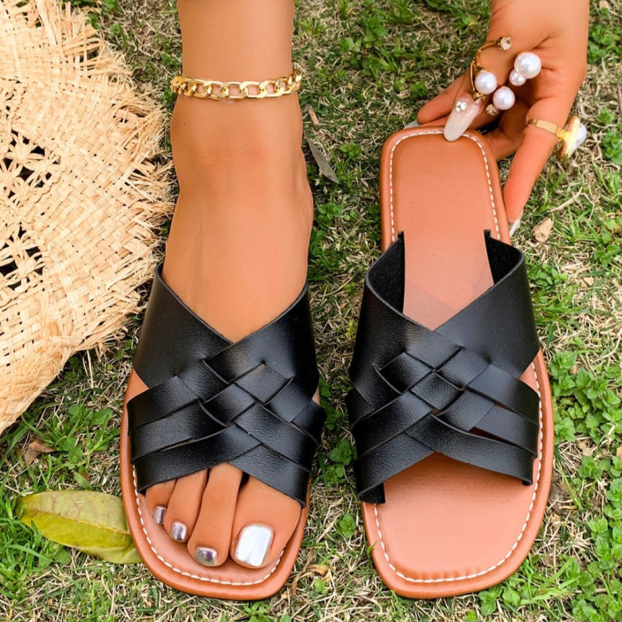 Woven Open Toe Sandals Apparel and Accessories