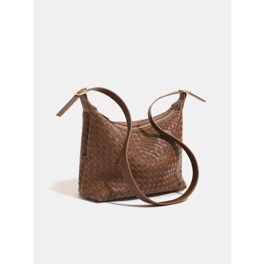 Woven PU Leather Shoulder Bag Apparel and Accessories