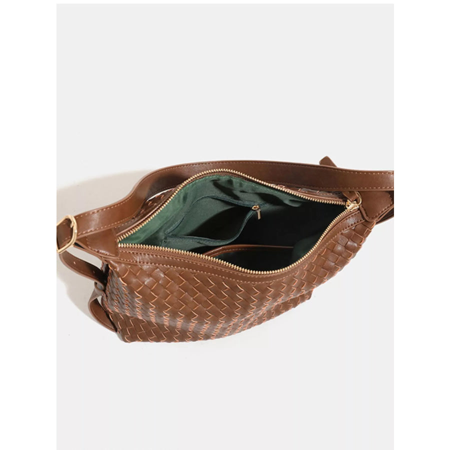 Woven PU Leather Shoulder Bag Apparel and Accessories