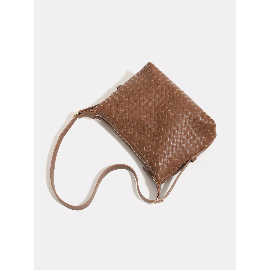 Woven PU Leather Shoulder Bag Apparel and Accessories
