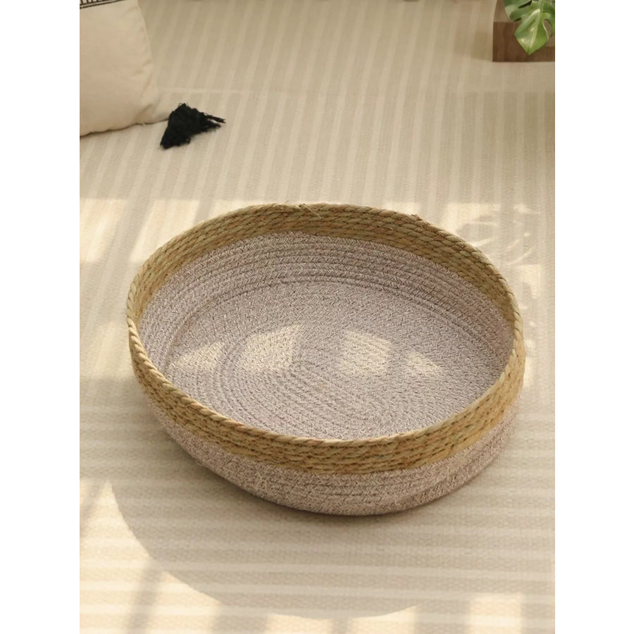 Woven Rattan Scratch-Resistant Cat Nest Apparel and Accessories