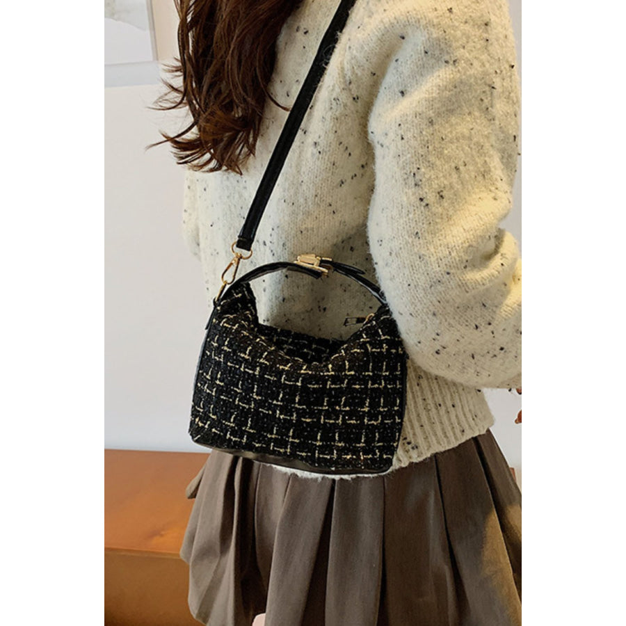 Woven Removable Strap Shoulder Bag Apparel and Accessories