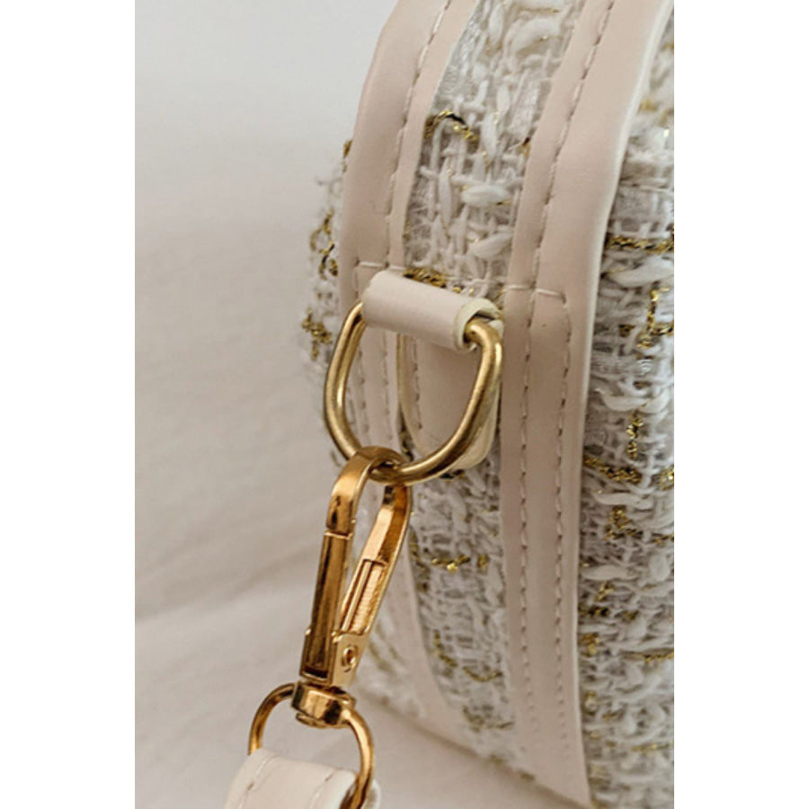 Woven Removable Strap Shoulder Bag Apparel and Accessories