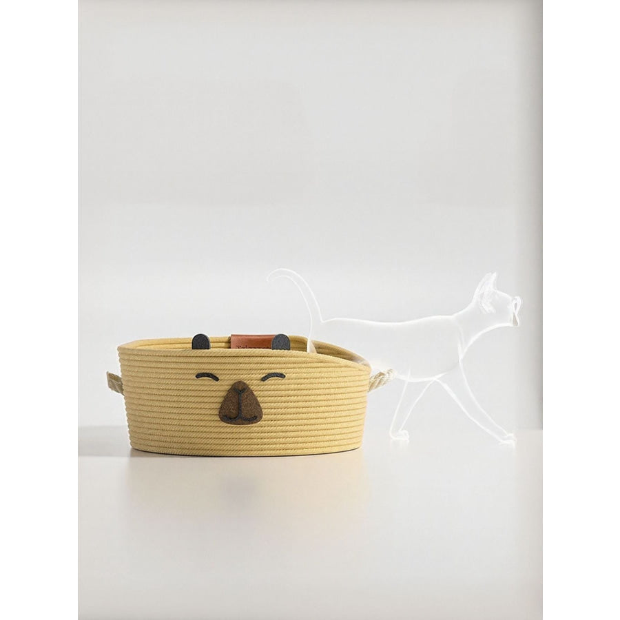 Woven Rope Oval Pet Bed Apparel and Accessories