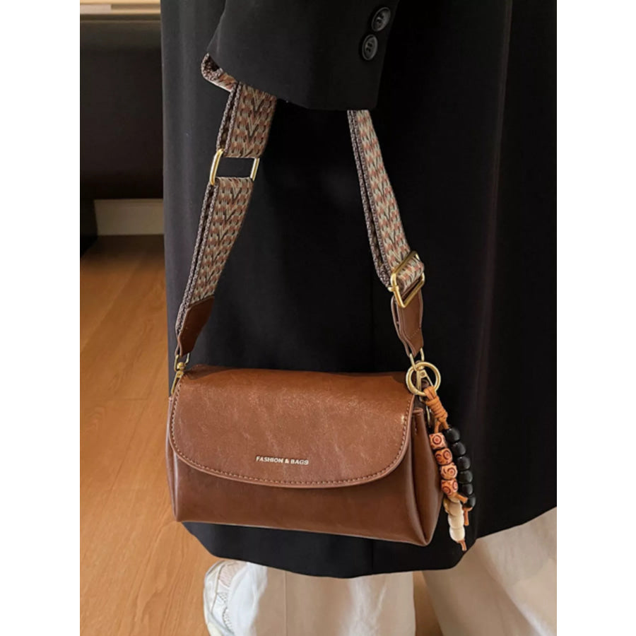 Woven Strap Shoulder Bag Terracotta / ONESIZE Apparel and Accessories