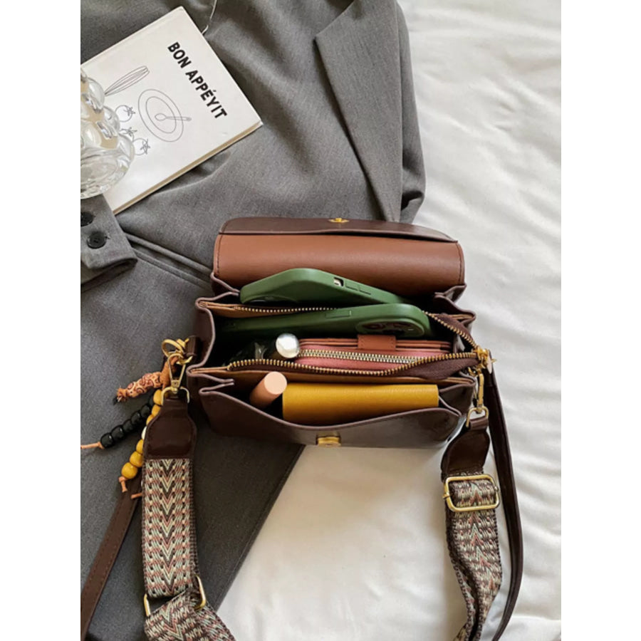 Woven Strap Shoulder Bag Terracotta / ONESIZE Apparel and Accessories