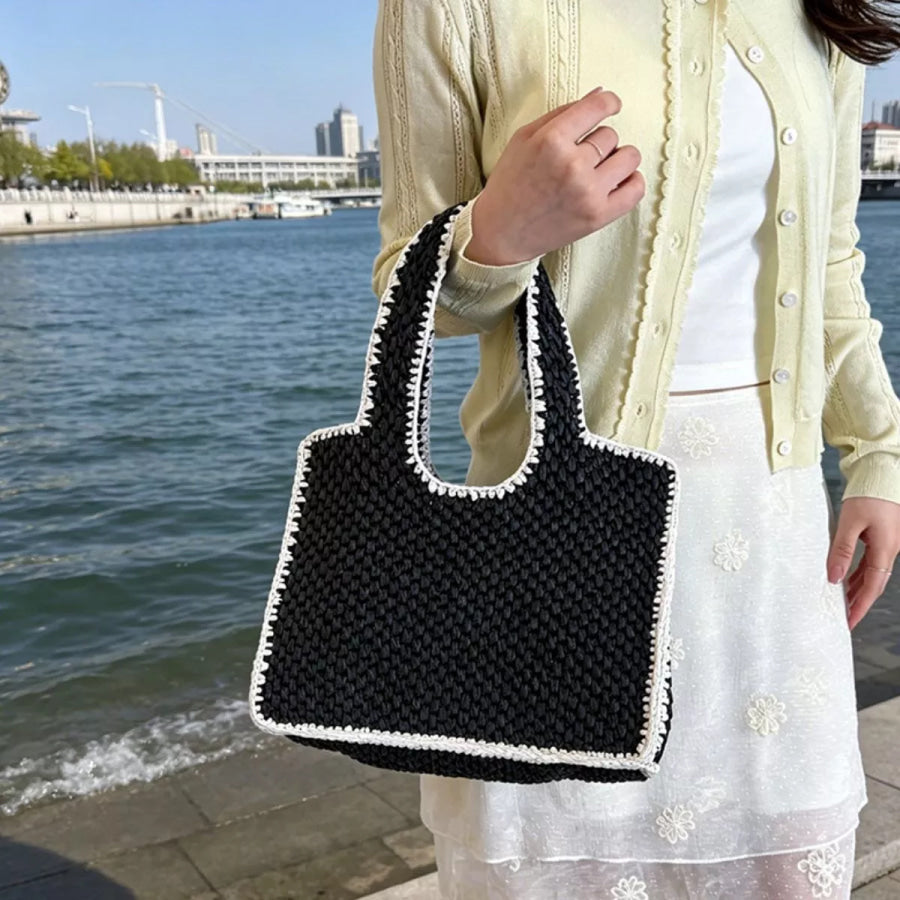 Woven Straw Handbag Apparel and Accessories