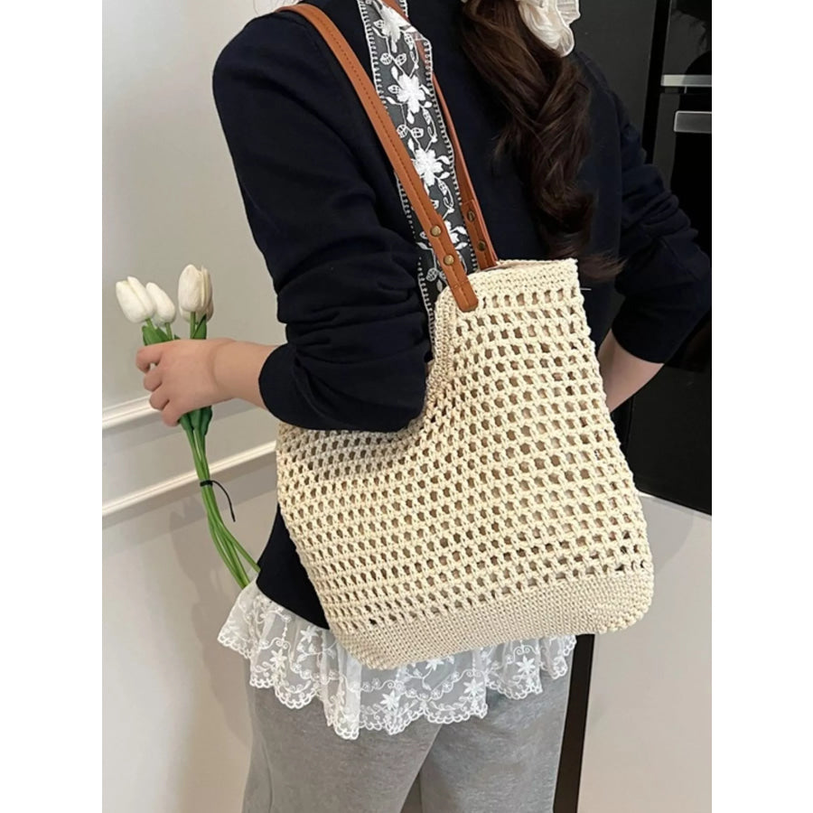 Woven Straw Shoulder Bag Apparel and Accessories