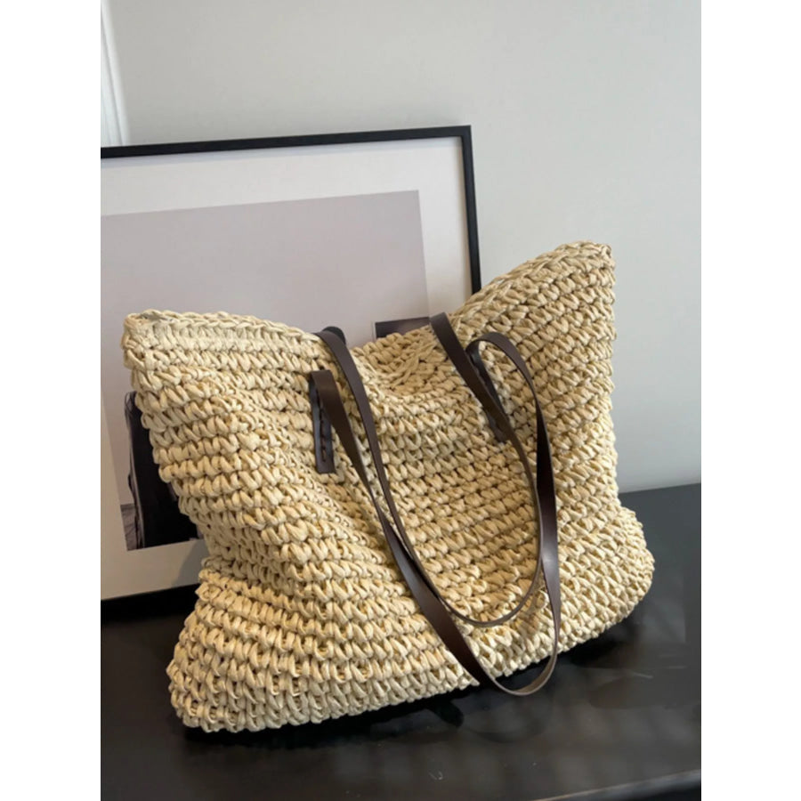 Woven Straw Shoulder Bag Apparel and Accessories