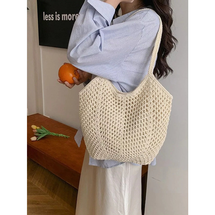 Woven Straw Shoulder Bag Apparel and Accessories