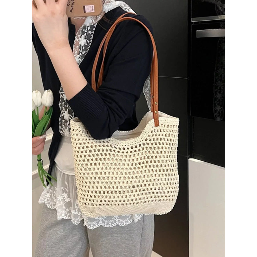 Woven Straw Shoulder Bag Apparel and Accessories
