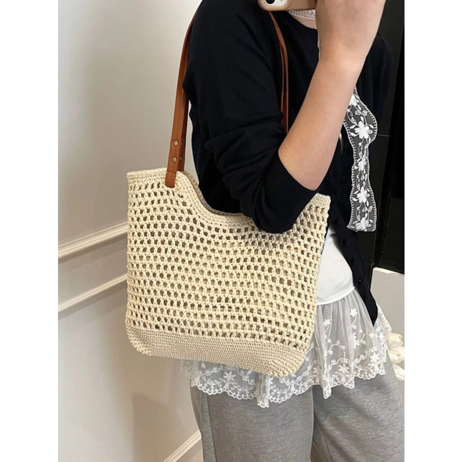 Woven Straw Shoulder Bag Apparel and Accessories