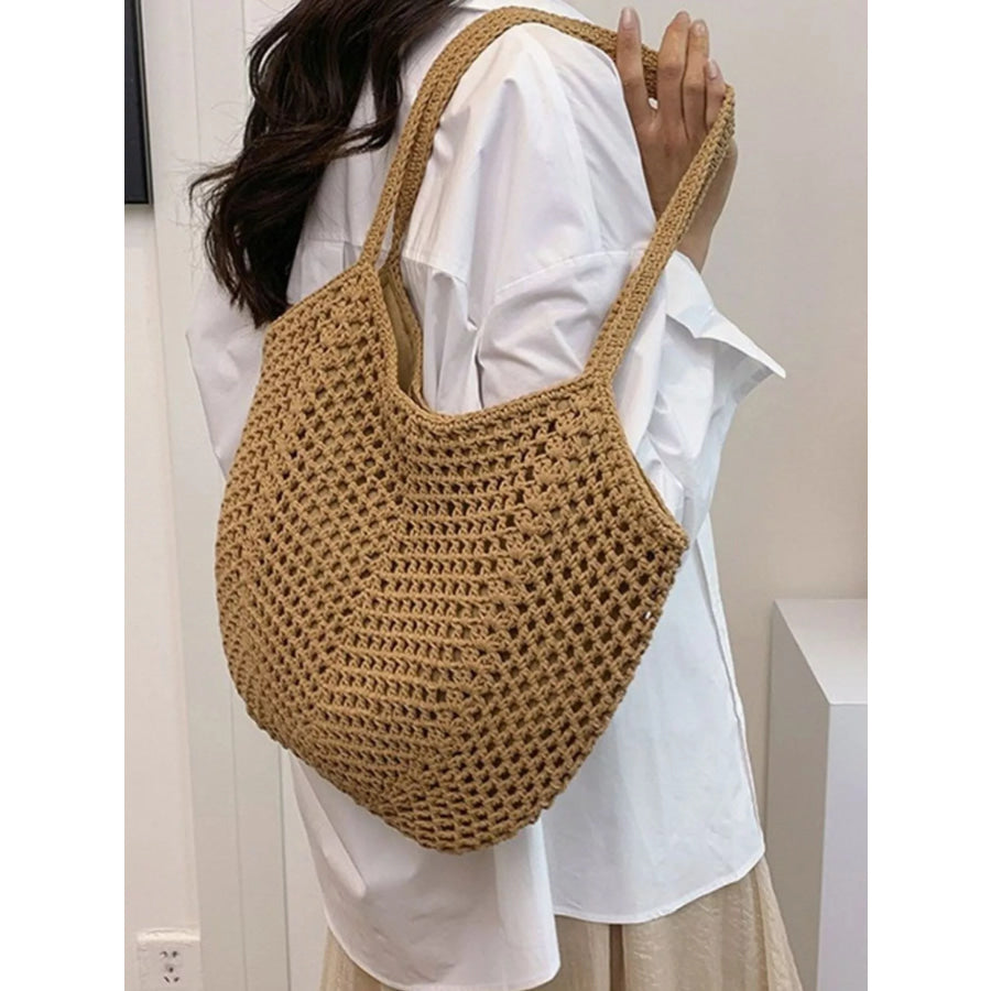 Woven Straw Shoulder Bag Apparel and Accessories