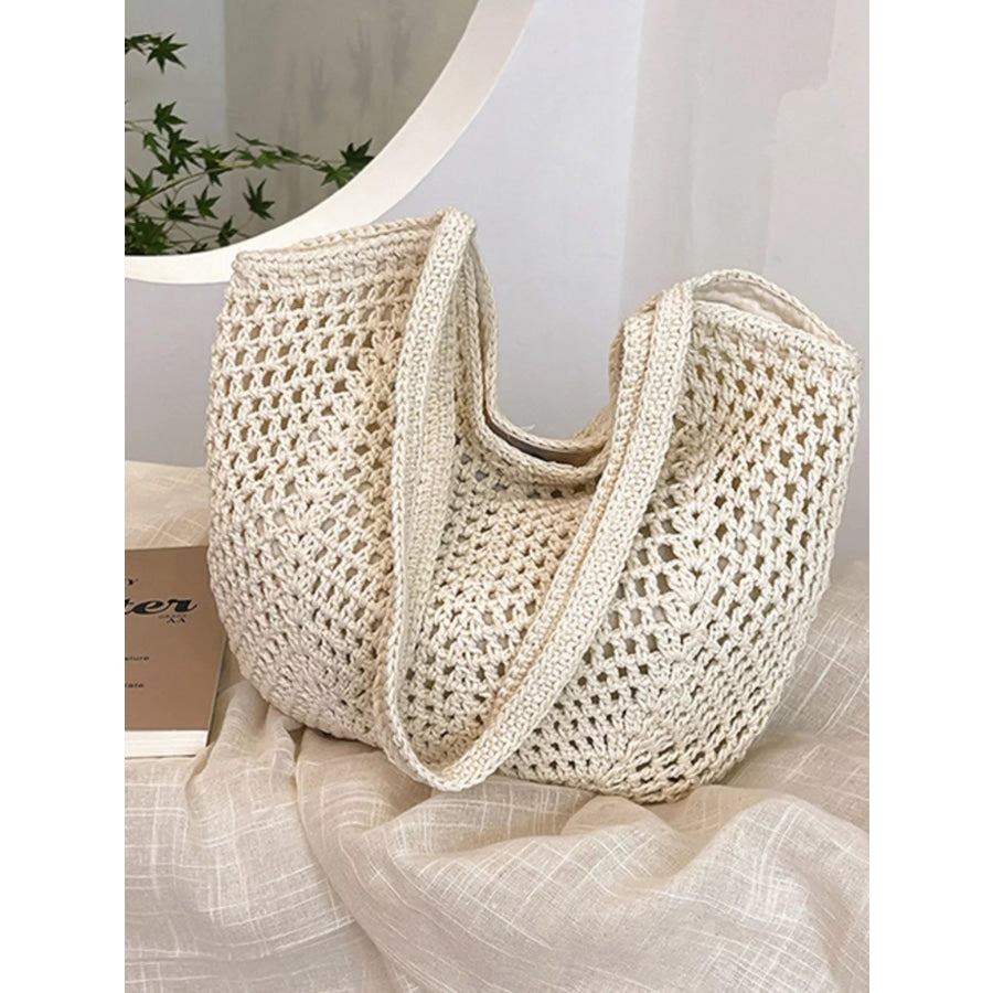 Woven Straw Shoulder Bag Apparel and Accessories