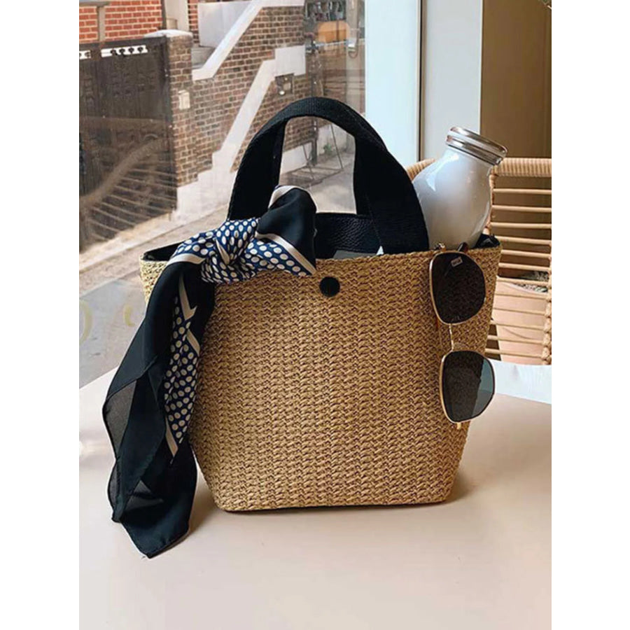 Woven Straw Tote Bag Apparel and Accessories